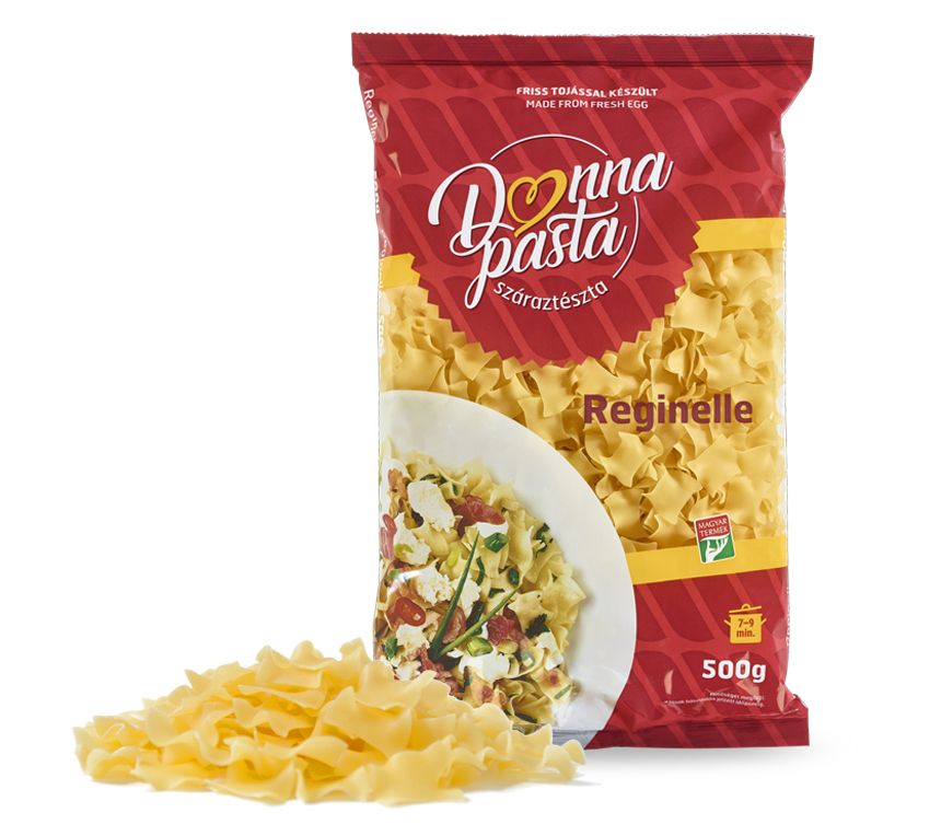 Donna Pasta 1 tojásos Reginelle (Fodros nagykocka) 500g